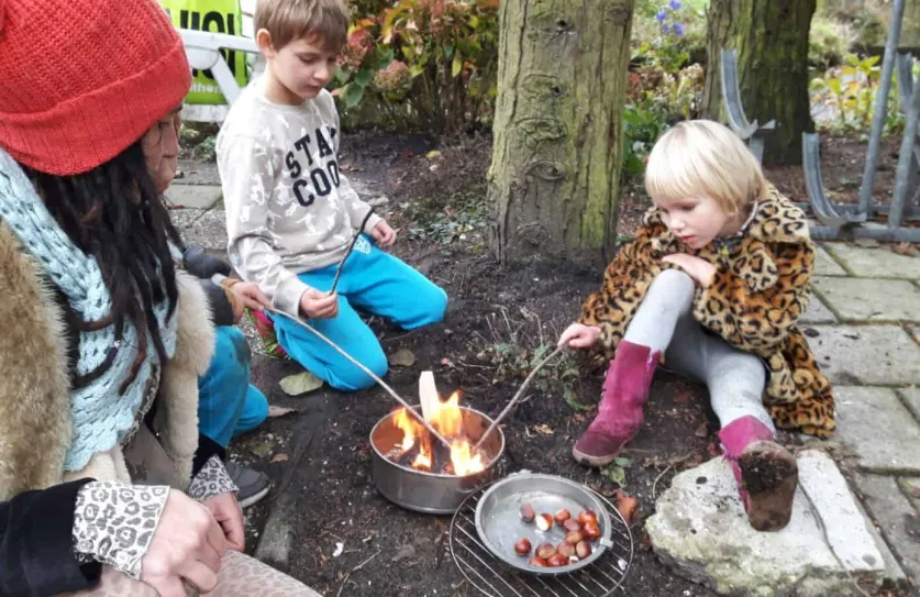 Kastanjes roosteren - essentie van yoga