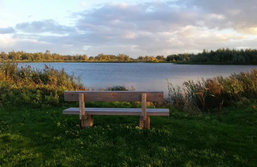 Locatie aan het water in De Biesbosch. Foto Shirley de Koster