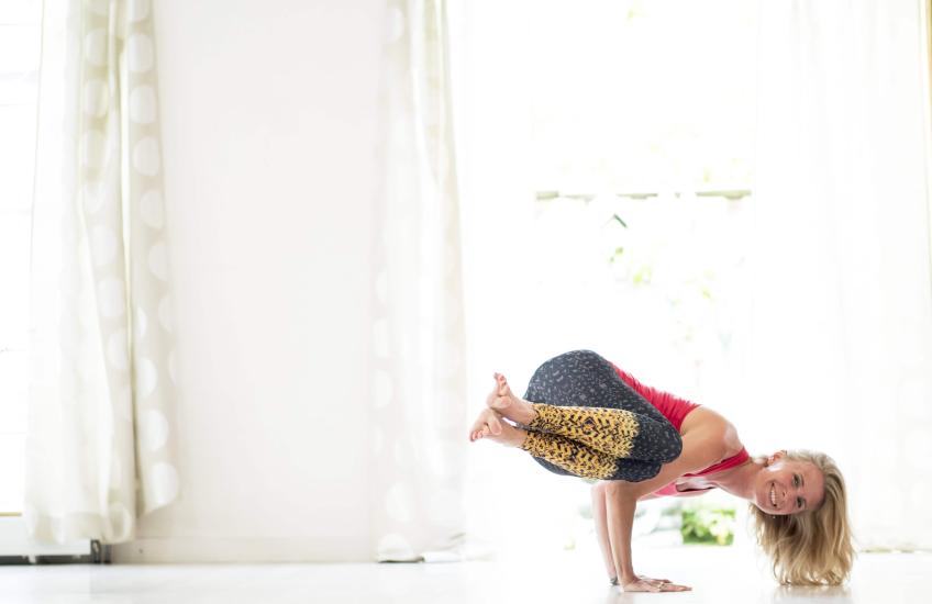 Parsva Bakasana (Zijwaartse kraanvogel)