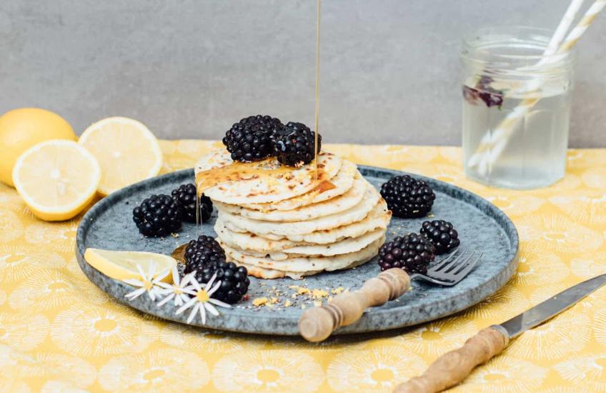 Chia citroen pannenkoeken - Lisa goes Vegan