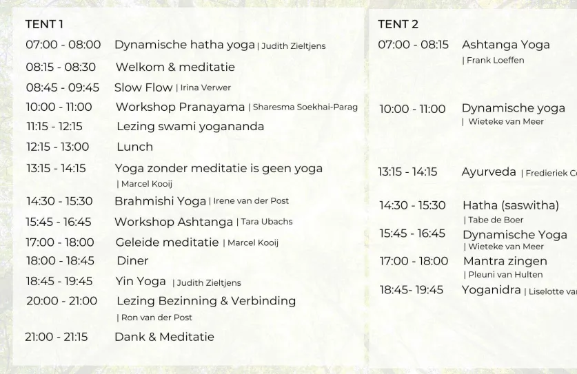 Planning Sãdhanã online yogafestival
