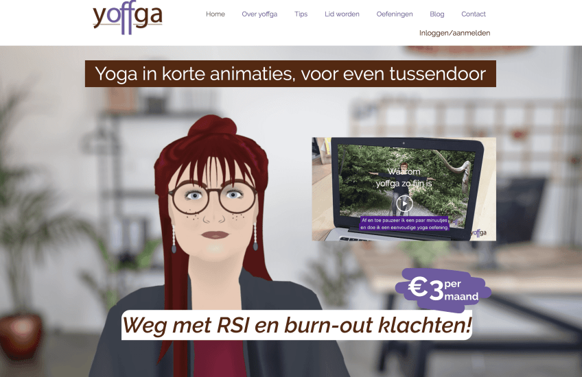 Nieuwe yoga website: Yoffga