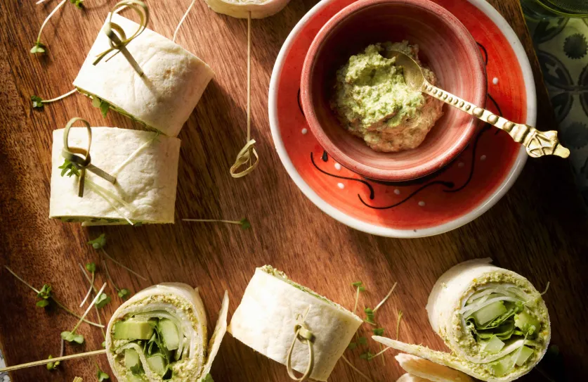 recept maza esfenaj yoga gezond wraps