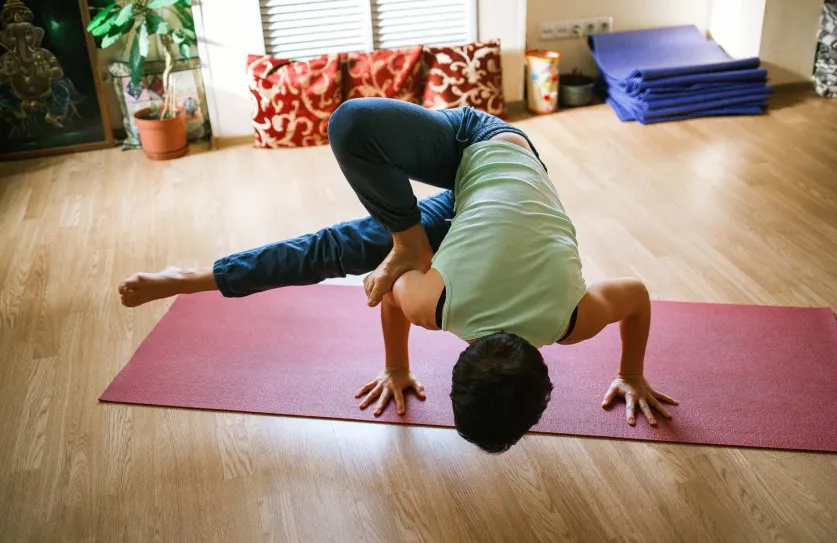 yoga in huis studio DIY gezellig