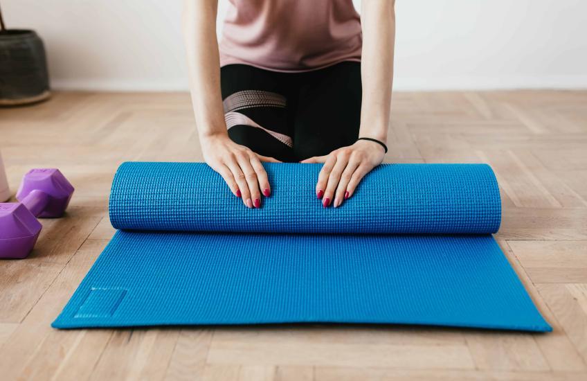 Het gebruik van een yogariem