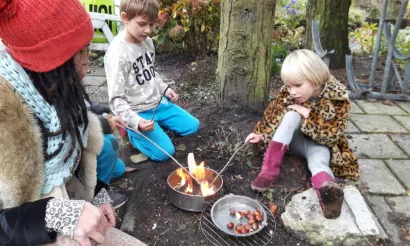 Kastanjes roosteren - essentie van yoga