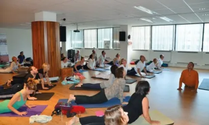 Ayuryoga op Internationale Yoga Dag. Bron: EISRA