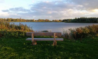 Locatie aan het water in De Biesbosch. Foto Shirley de Koster