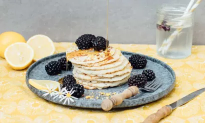 Chia citroen pannenkoeken - Lisa goes Vegan