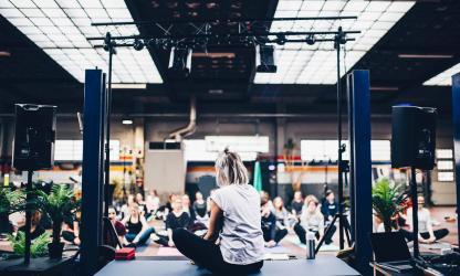 Eindigen van een yoga sessie