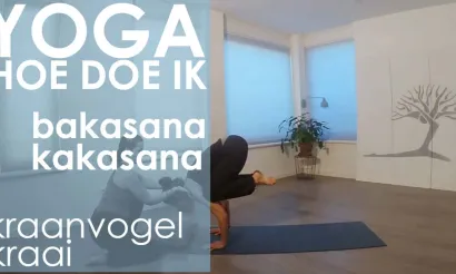 yoga video kraai balans kraanvogel lastig 