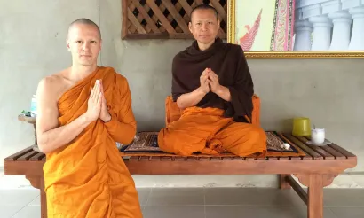 Niels de Stürler Boekwijt en zijn leraar Pra Thanadith