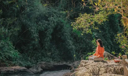 woman doing kundalini yoga