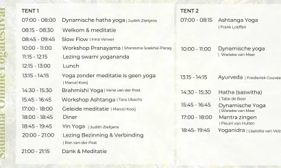Planning Sãdhanã online yogafestival