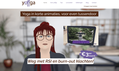 Nieuwe yoga website: Yoffga