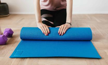 Het gebruik van een yogariem