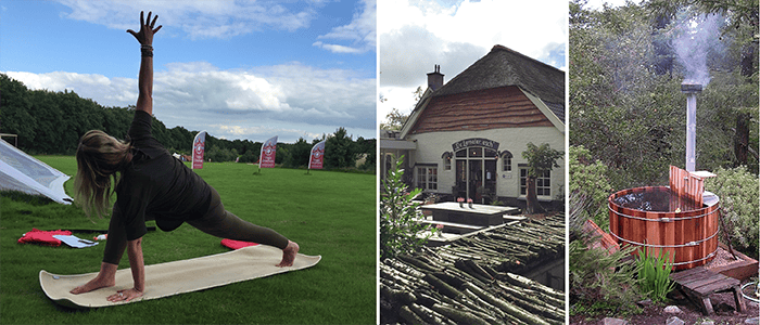 Yoga in vrije natuur net zo lekker