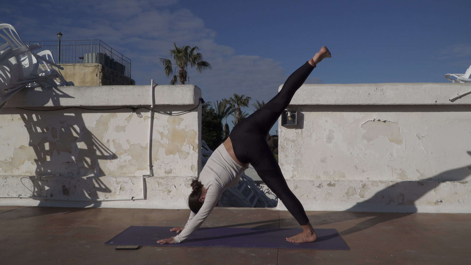 Driebenige hond (Trikonasana)