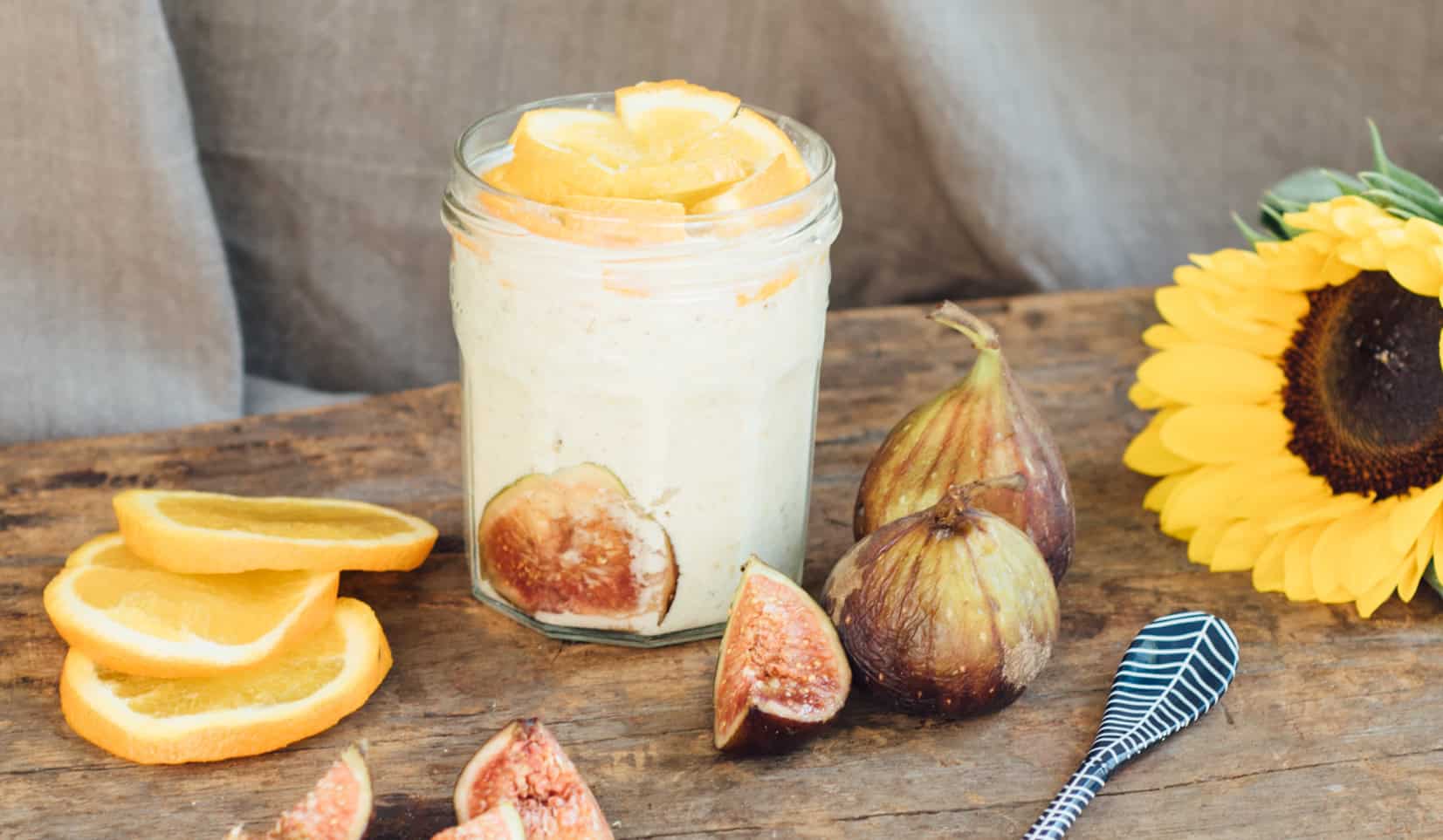 Recept: Sinaasappel Bircher muesli met vijg