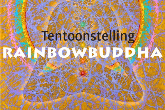 Tentoonstelling “Rainbowbuddha” met schilderijen van Socrates Geens